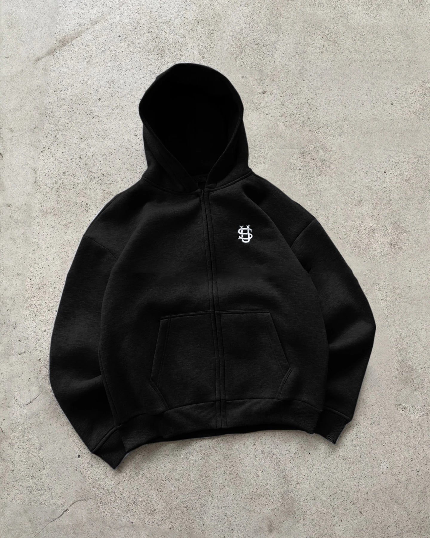 2025 Casual Embroidered Tracksuit – Zipper Hoodie & Sweatpants, Unisex Y2K Retro Style