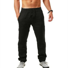 Men’s Summer Casual Pants – Breathable Solid Color Joggers & Fitness Trousers