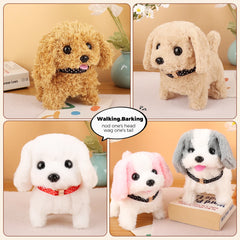 Plush Electric Puppy Toy – Walking, Barking, Nodding Dog for Kids Gifts 🐶🎁