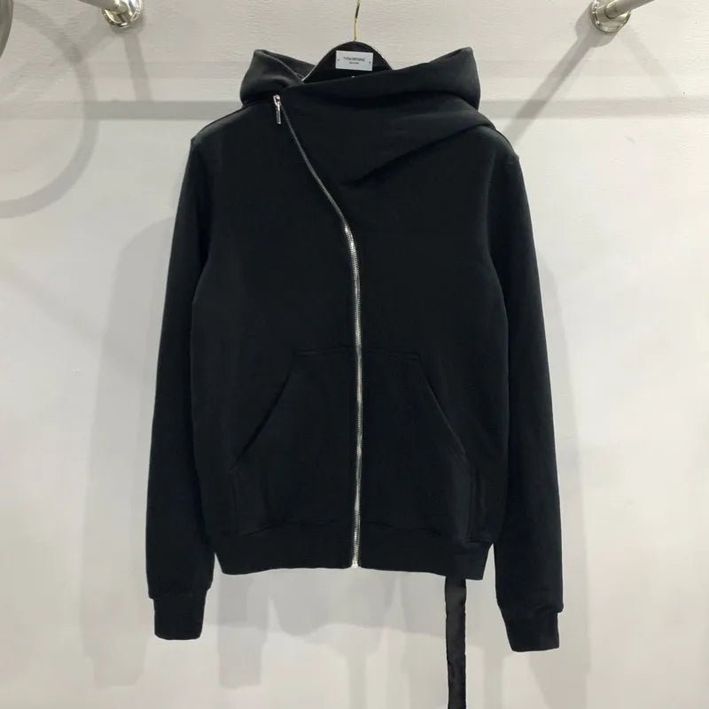 HKSH Men's Tide Punk Dark Autumn Winter New RO Style Wizardry Zipper Women's Fashion Cotton Sweatshirt Chic Coats Hoodies HK0530