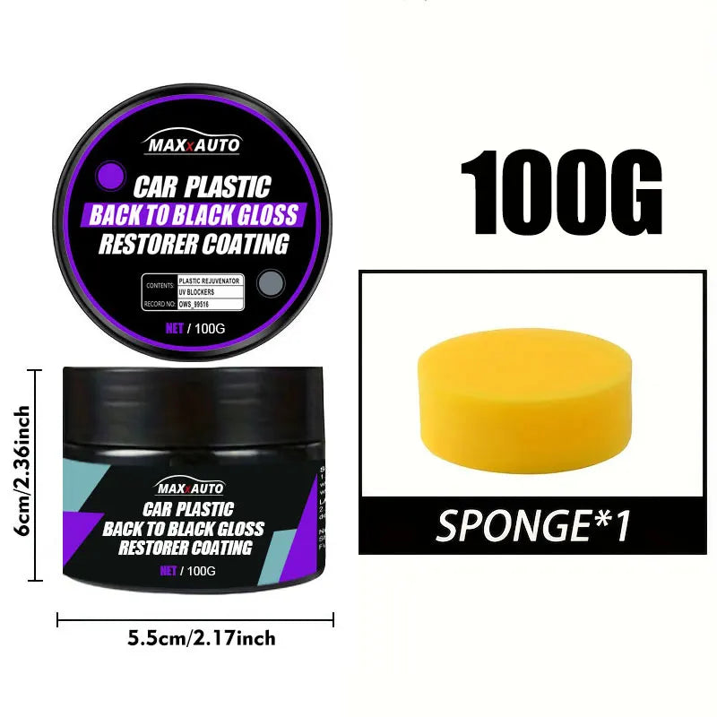 Car Plastic Restorer – Back to Black Gloss & Interior Renewal Coating