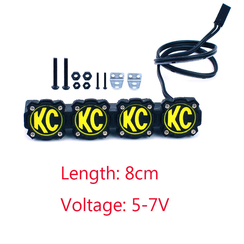 LED Simulation Roof Lights for 1/10 RC Crawler Car Traxxas Trx4 Axial Scx10 Yikong RC4WD D90 Croboll MK07 MJX H8H