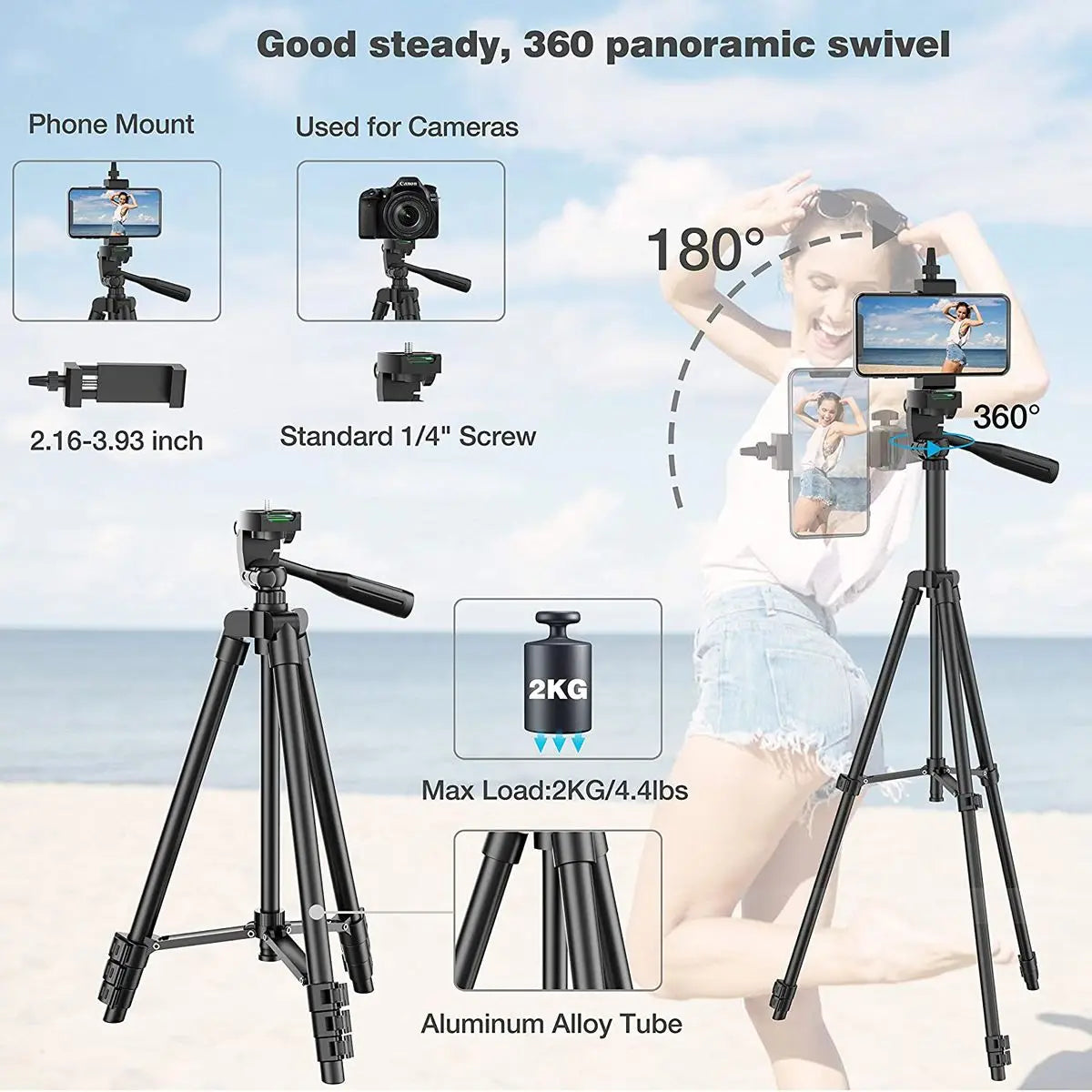 Universal Phone/Camera Tripod Stand