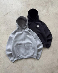 2025 Casual Embroidered Tracksuit – Zipper Hoodie & Sweatpants, Unisex Y2K Retro Style