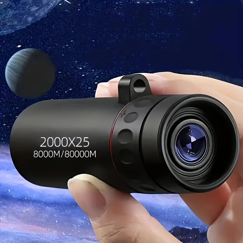 2025 HD Monocular Telescope 2000X25 – Compact & Portable for Travel and Outdoor Use