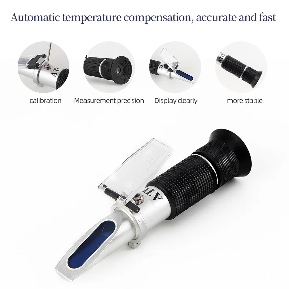 Handheld Alcohol Refractometer – 0–80% for Spirits & Brewing
