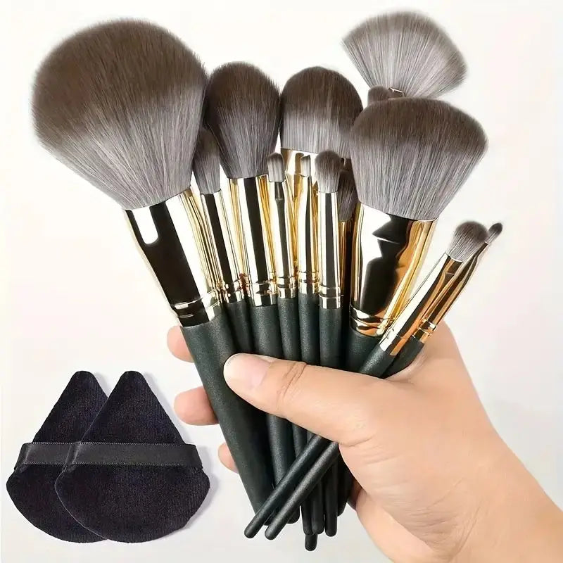Professional Makeup Brush Set – Foundation, Powder & Eyeshadow