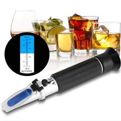 Handheld Alcohol Refractometer – 0–80% for Spirits & Brewing