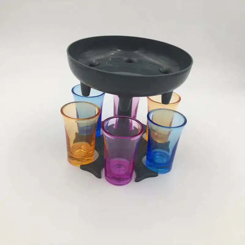 Wine & Beverage Dispenser – 6 Cup Funnel Design