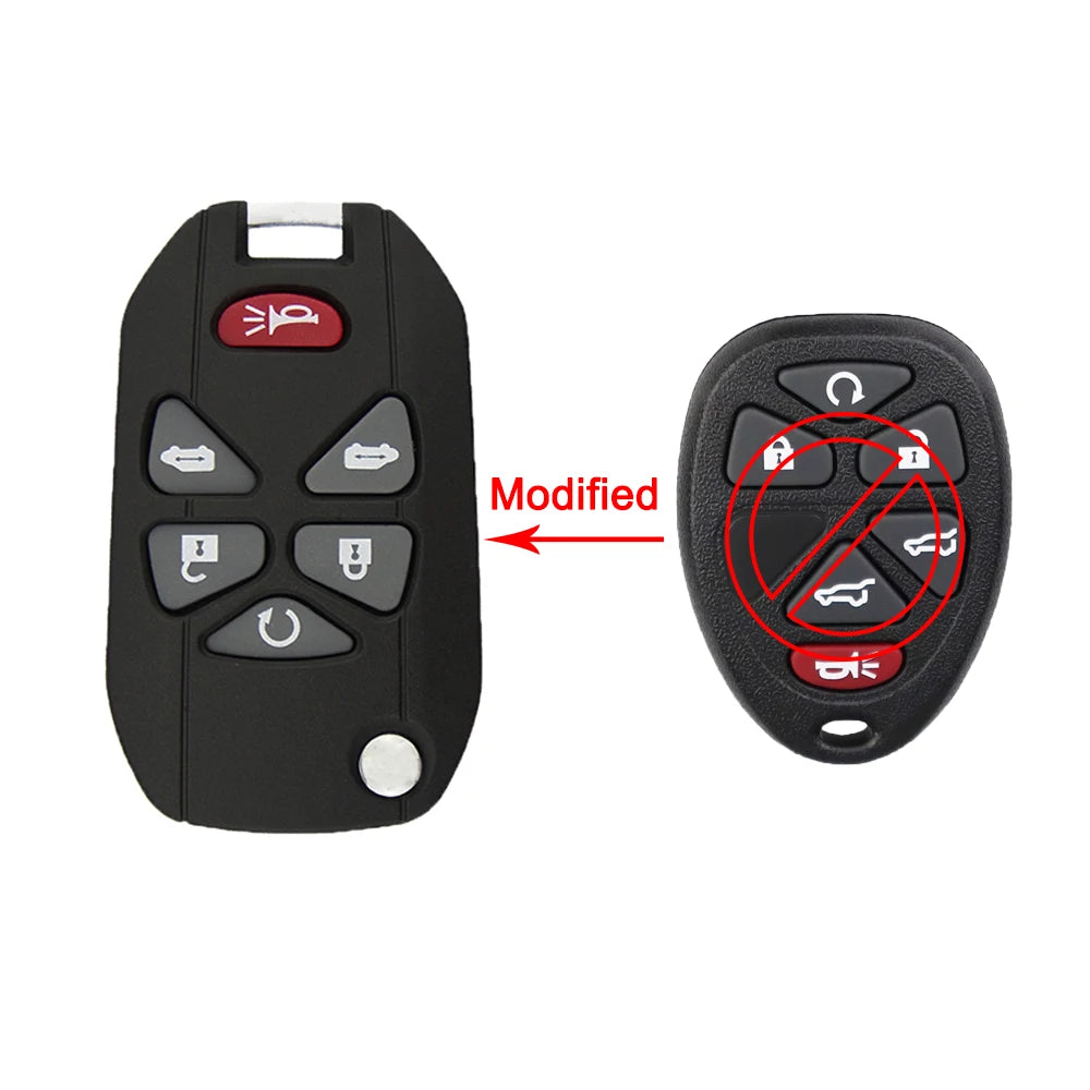 YIQIXIN Modified Folding Remote Car Key Shell For Buick G-C For Chevrolet Voor Cadillac Pontiac Saturs Key Case 5/6 Buttons