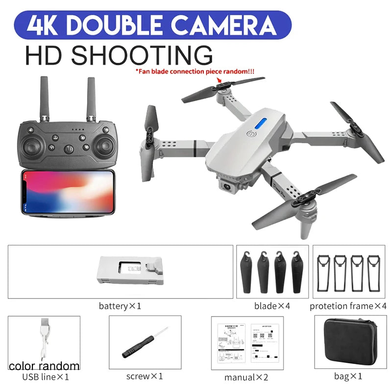 E88Pro RC Drone 4K