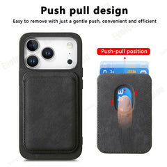 MagSafe 2-in-1 Leather Case for iPhone 17/17 Pro Max – Magnetic Wallet Cover 📱👝