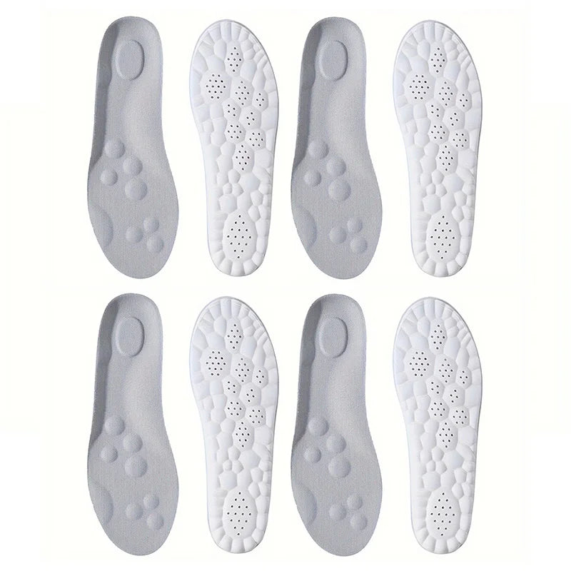 High Elasticity Latex Sport Insoles – Soft Arch Support Shoe Pads, Breathable & Deodorant
