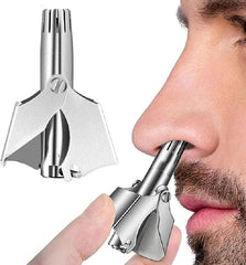 Nose Hair Trimmer for Men – Stainless Steel, Manual & Portable