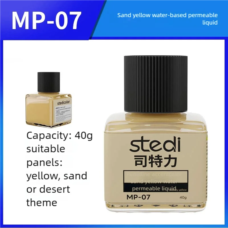 Stedi Water-based Fluorescent Panel Liner MP10-MP29 Paint 40g for Model Building Fluorescent Ink Panel Line Accent Color