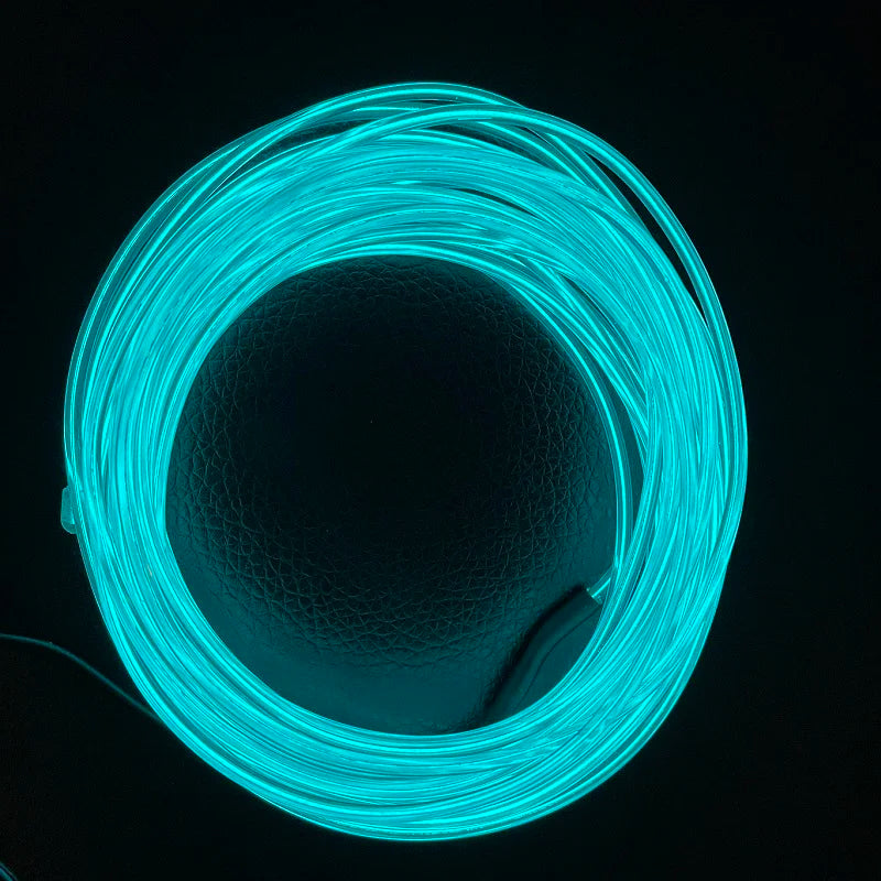 1m 3m 5m Glow EL Wire Neon Cable for Christmas Dance Party DIY Costumes Multicolor Illuminated Light AA Battery  Lamp LED Strip
