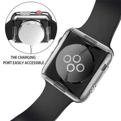 Soft TPU Screen Protector for Apple Watch – Full Case Cover (All Sizes)