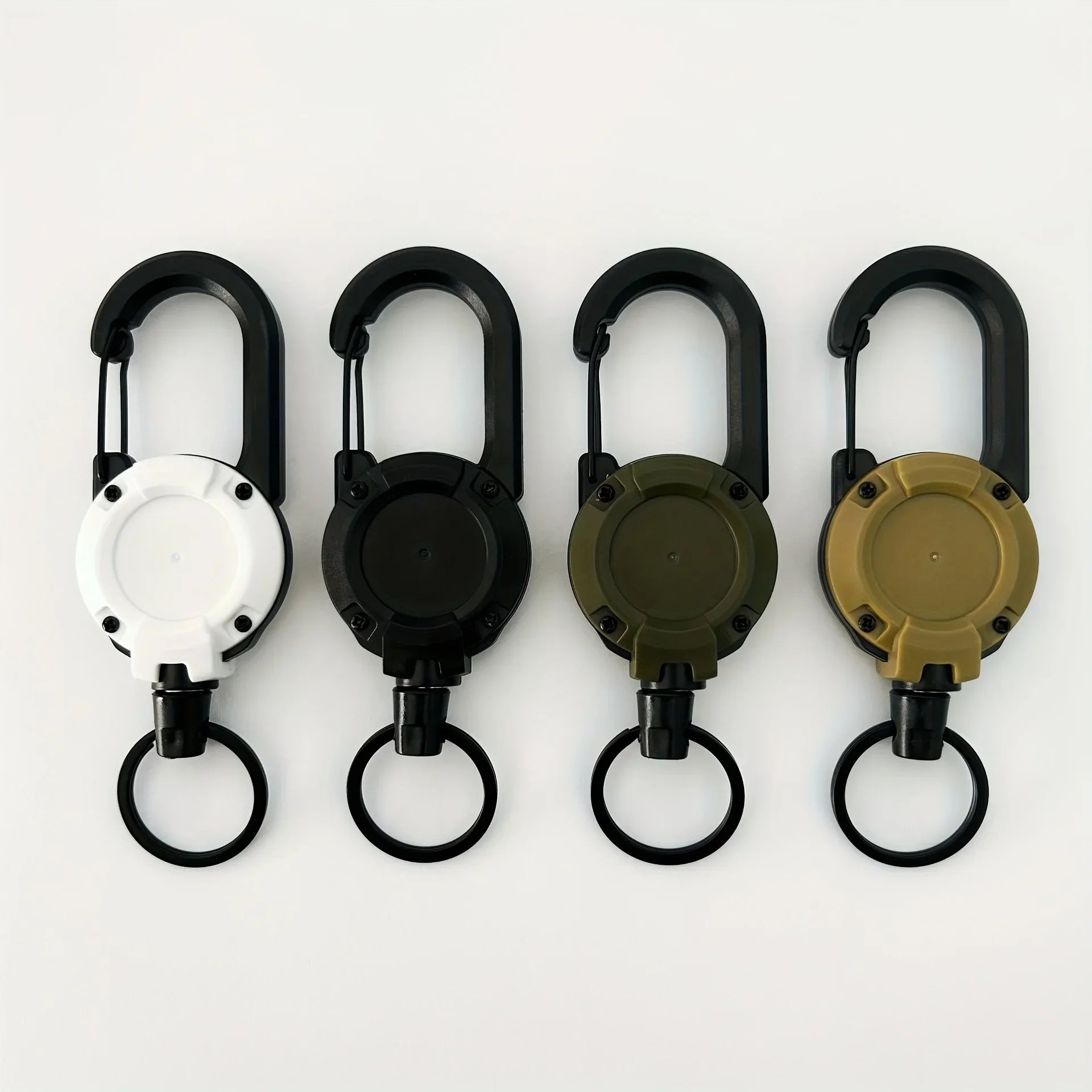Retractable Keychain Holder – Heavy Duty Badge Reel with Carabiner Clip 🔑⛓️
