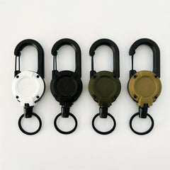 Retractable Keychain Holder – Heavy Duty Badge Reel with Carabiner Clip 🔑⛓️