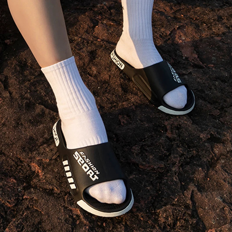 Big Size Summer Slippers – Open Toe Beach Sandals for Men & Women