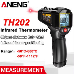 Digital Laser Temperature Meter – Pyrometer Point Gun with LCD