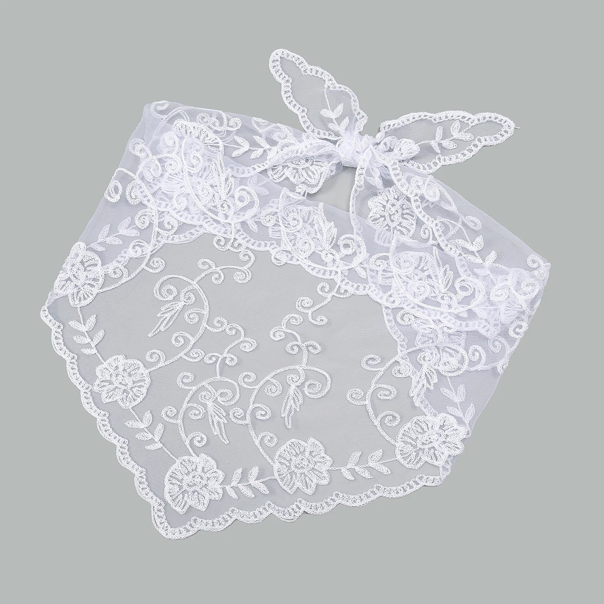 Women’s Lace Triangle Hair Scarf – Vintage Retro Headband & Elegant Hair Accessory