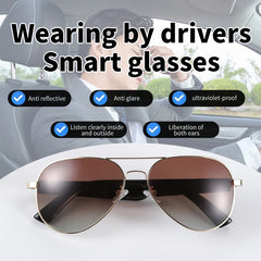 Smart Bluetooth Audio Glasses – Wireless Music & Call Sunglasses with UV Protection