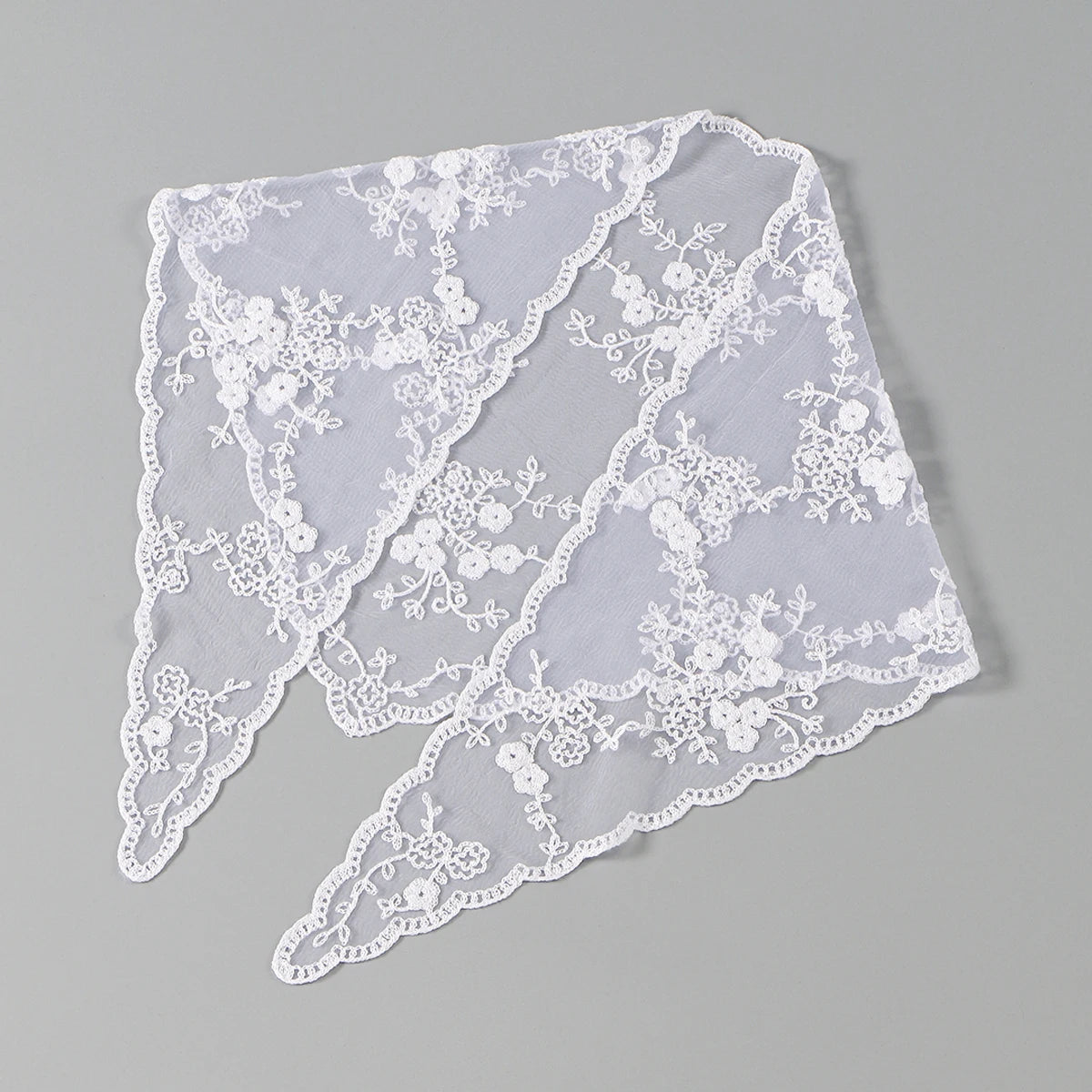 Women’s Lace Triangle Hair Scarf – Vintage Retro Headband & Elegant Hair Accessory