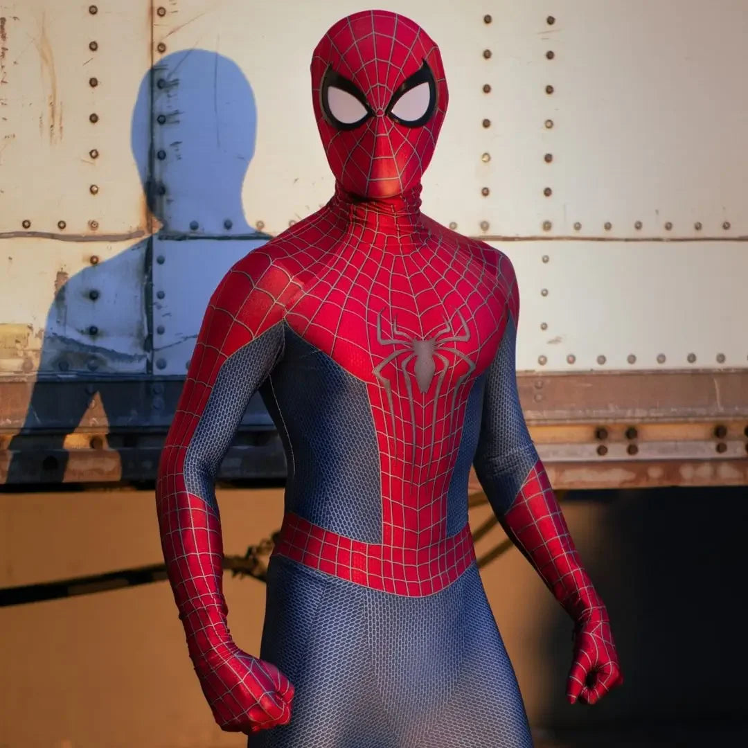 Halloween Men TASM 2 Spider Cosplay Cosplay Costume Superhero Zentai Suit Adults  Boys Male Full Bodysuit Jumpsuit