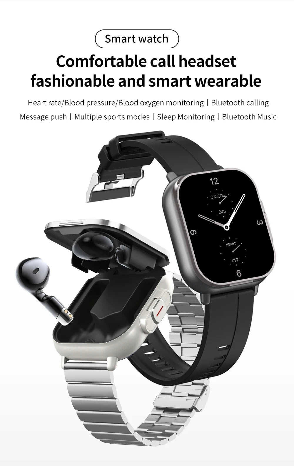 FusionWatch™ 2025 – Smartwatch + Wireless Earbuds Combo 🔥