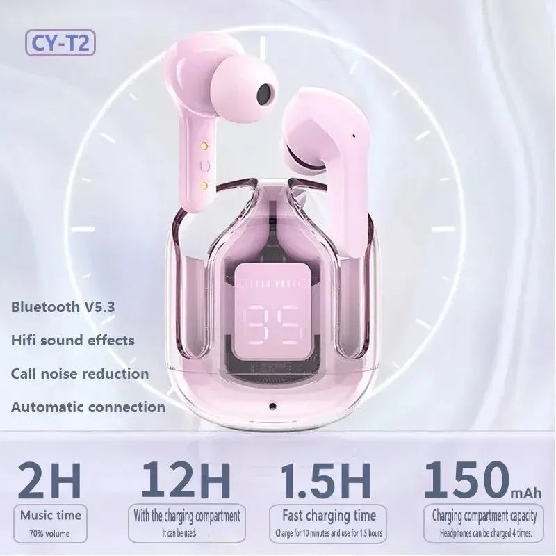 T2 Wireless Bluetooth Earbuds with LED Display 🎧