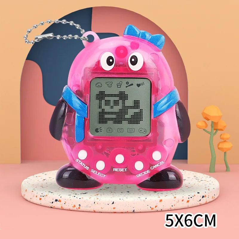 Virtual Pet Tamagotchi Toy in Russian Original German Spanish Polish Electronic Animals Kid Play Game Boy Pixel Pendant Keychain