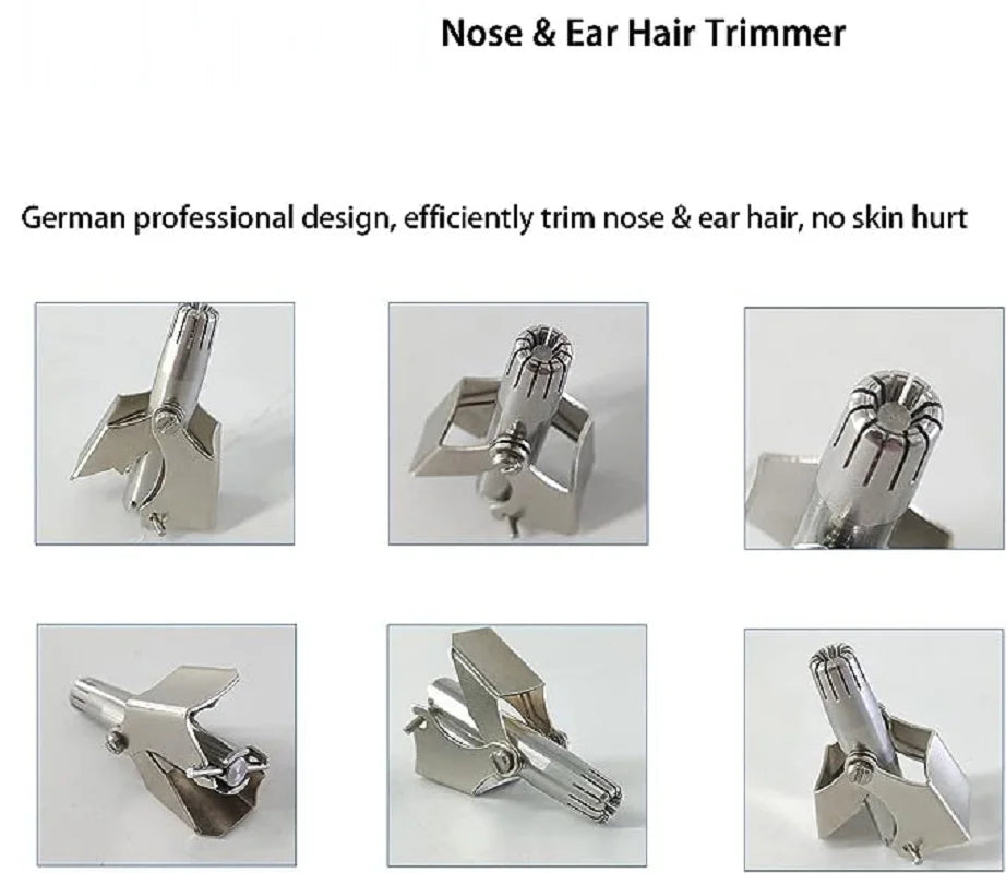 Nose Hair Trimmer for Men – Stainless Steel, Manual & Portable
