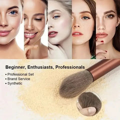 Professional Makeup Brush Set – Foundation, Powder & Eyeshadow
