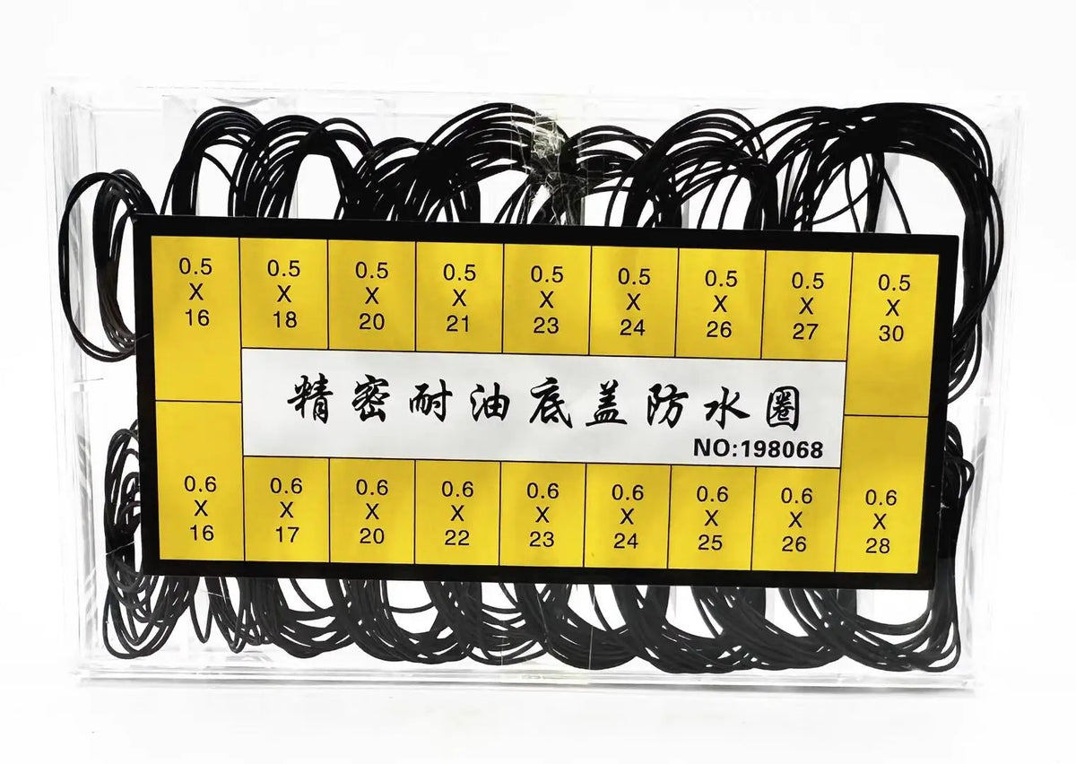 200pcs Watch Back Case O-Ring Gaskets – Rubber, Waterproof