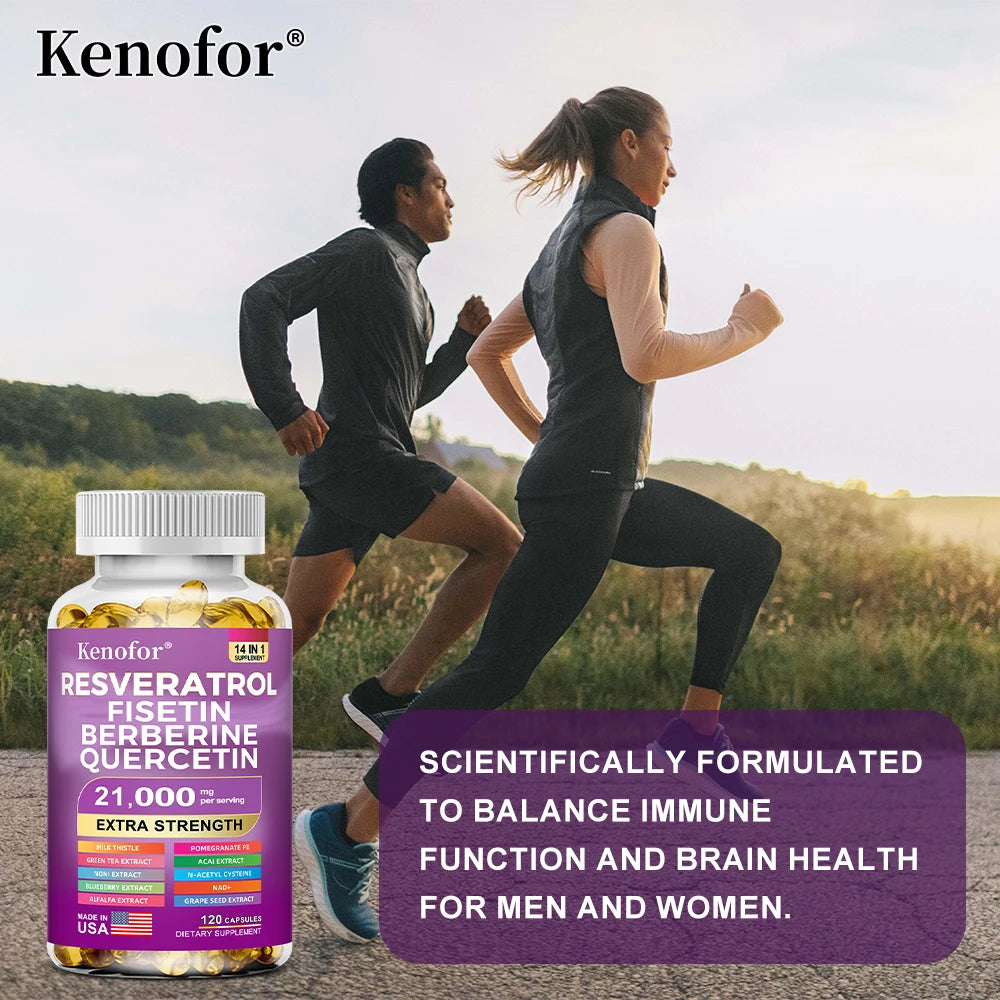 Resveratrol NAD+ Grape Seed & Berberine Capsules