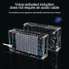 DIY Soldering Project Spectrum USB Mini Electronic Display Sound Activated Home Stereo Speaker DIY Kits for Leaning Soldering
