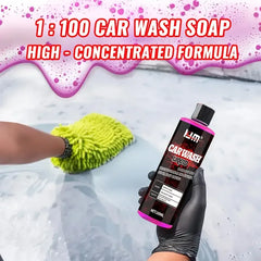 Pink foam car soap, high foam pH balanced car polish, car wash concentrate,Long-lasting car care - Safe for waxes and sealants