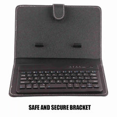 Universal Wireless Bluetooth Keyboard Flip Case Cover with Stand for IOS/ Android Phones