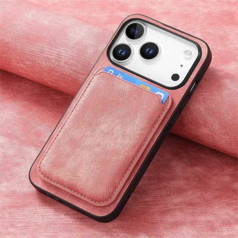 MagSafe 2-in-1 Leather Case for iPhone 17/17 Pro Max – Magnetic Wallet Cover 📱👝