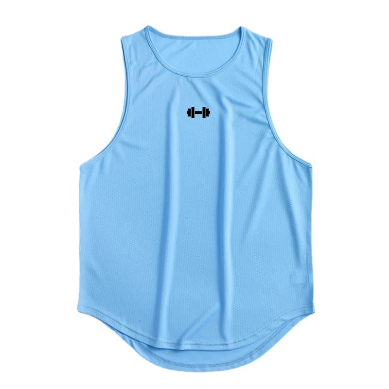 Men’s Summer Gym Tank Top – Quick-Dry Sleeveless Shirt for Fitness & Basketball