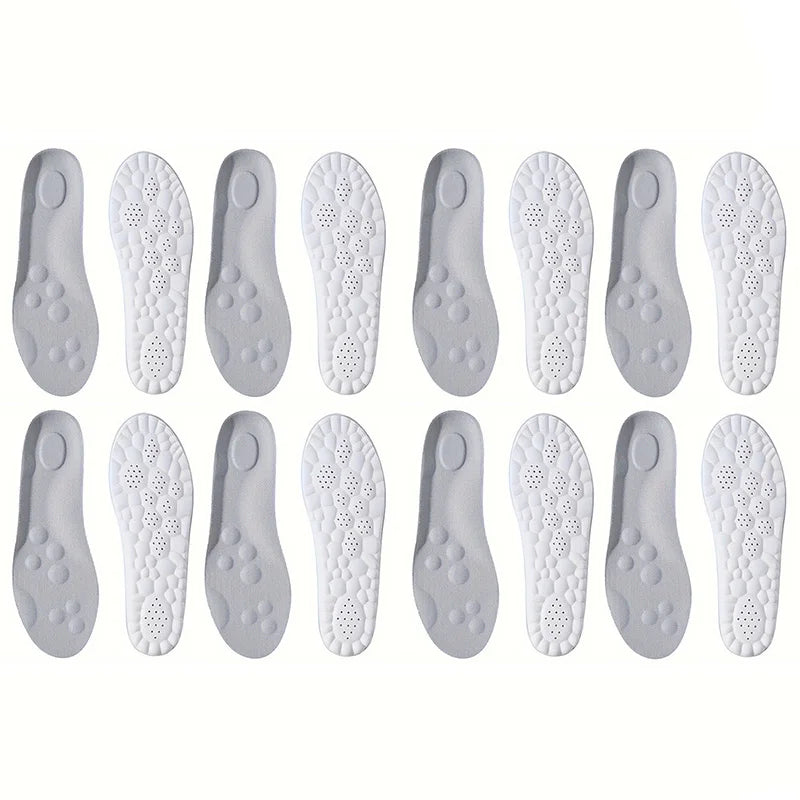 High Elasticity Latex Sport Insoles – Soft Arch Support Shoe Pads, Breathable & Deodorant