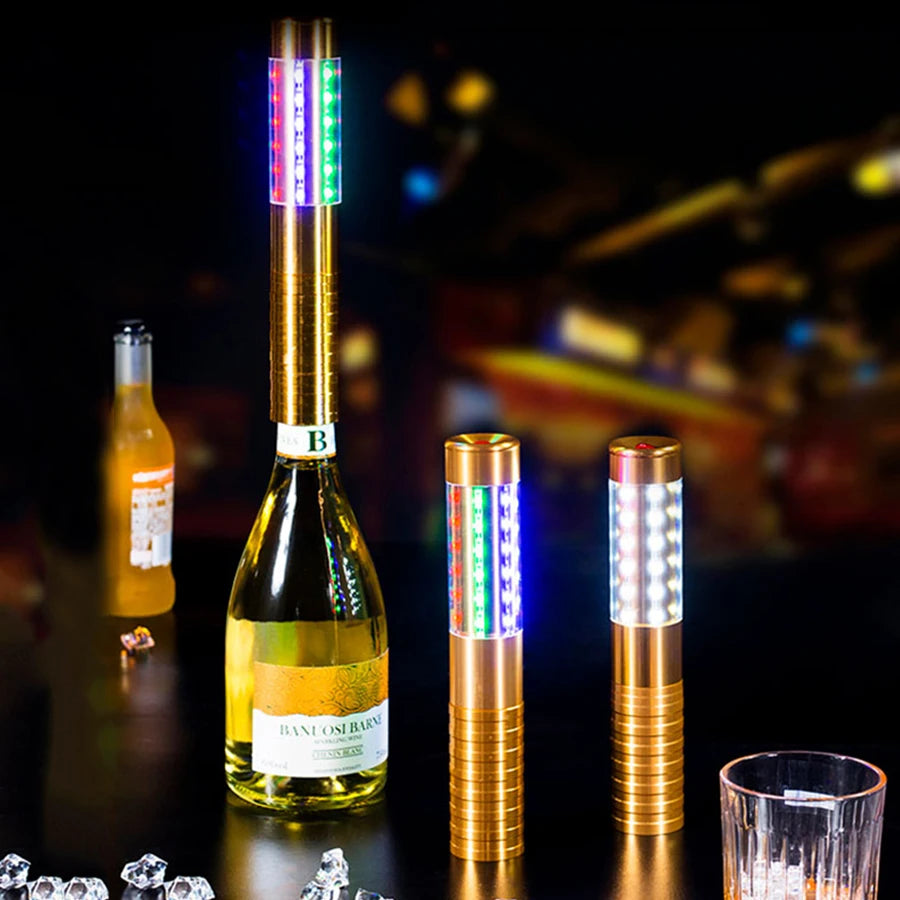 Rechargeable LED Champagne Sparkler – VIP Nightclub & Bar Flash Stick