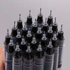 10pcs Needle Gel Pens – High-Quality Liquid Ballpoint, Kawaii Stationery