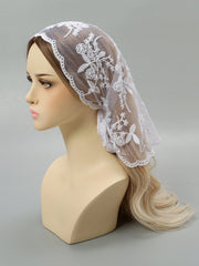 Women’s Lace Triangle Hair Scarf – Vintage Retro Headband & Elegant Hair Accessory