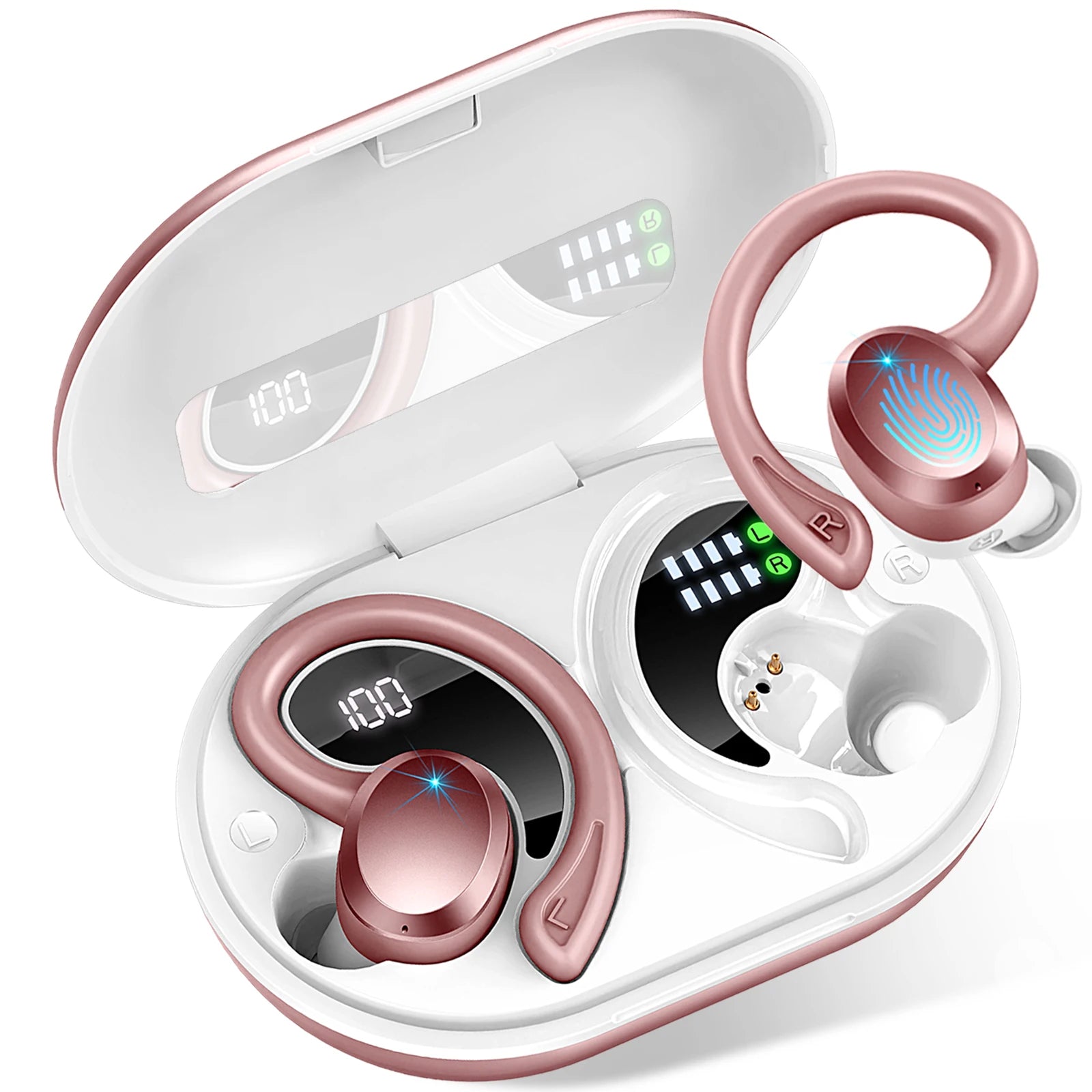 Sports Wireless Earbuds, 40H Battery
