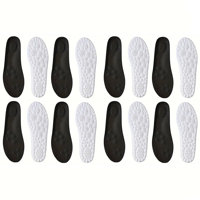 High Elasticity Latex Sport Insoles – Soft Arch Support Shoe Pads, Breathable & Deodorant