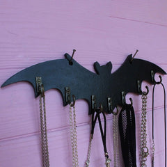 Wooden bat hook Wall Mount hanging Organizer Rack Space-Saving Gothic style wall hangings For jewelry Key storage