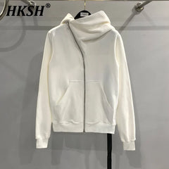 HKSH Men's Tide Punk Dark Autumn Winter New RO Style Wizardry Zipper Women's Fashion Cotton Sweatshirt Chic Coats Hoodies HK0530