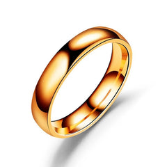“6mm Titanium Wedding Ring – High Polish, Hypoallergenic, Unisex”